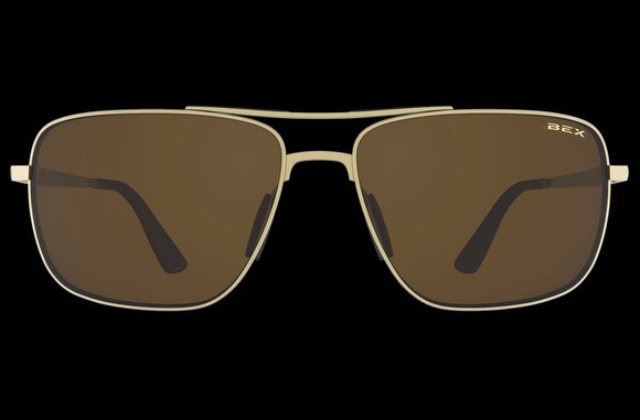 BEX Sunglasses Porter S114MGB-Matte Gold/Brown