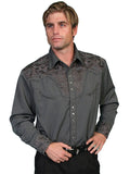 Scully Mens L/S Shirt P-634 - CHAR