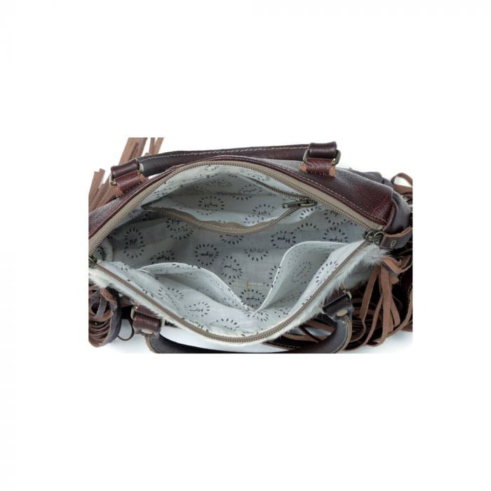 Myra Speckled Range Hairon Leather Concealed Carry Bag in Arctic Storm main image 1