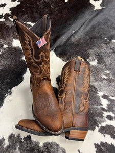 Abilene Mens Bison Brown Boot 6404