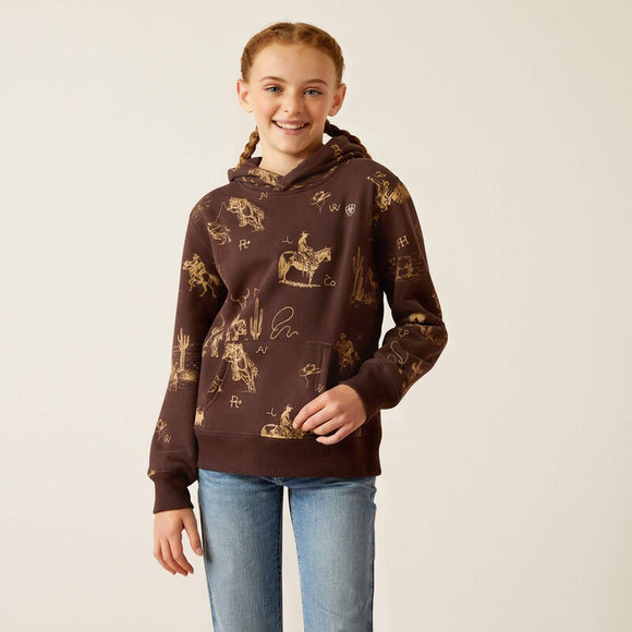 Ariat Girls Ranch Scene Hoodie 10052473