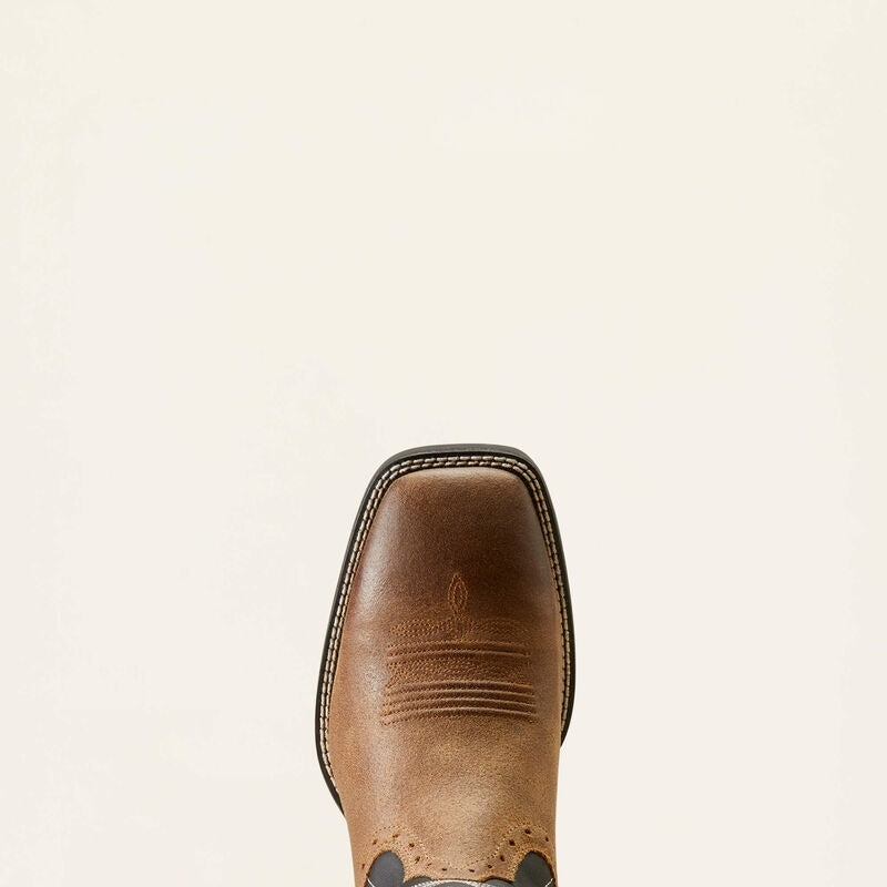 Bottes De Cowboy Ariat Enfant - Cuir Marron/bleu Clair - Pointure 1.5 US (32.5 EU)