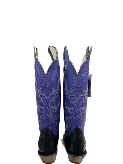 Bottes Cowboy Ariat Heritage Buckaroo Pointure 9.5 US - Cuir Violet, Occasion Bon état