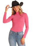 Rock & Roll Ladies L/S Shirt BW22T04478 - HOT PINK