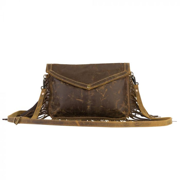 Myra Leather Fringe Bag S-2190
